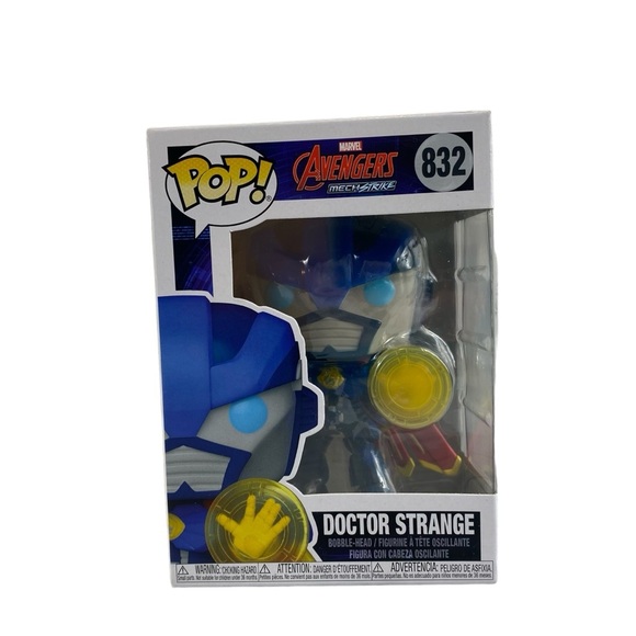 Funko Avengers Mech Strike Doctor Strange Figure - Blue and Yellow New in Box - Picture 1 of 7